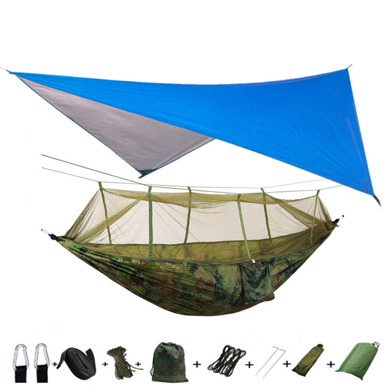 Portable Parachute Hammock with Mosquito Net