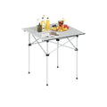 Folding Roll-up Camping Table with Metal Legs