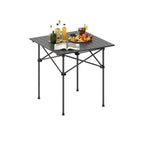 Folding Roll-up Camping Table with Metal Legs