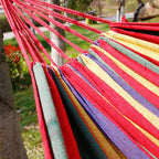 Single Wide Thick Canvas Hammock Leisure Swing Portable